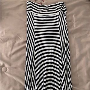 Striped maxi shirt